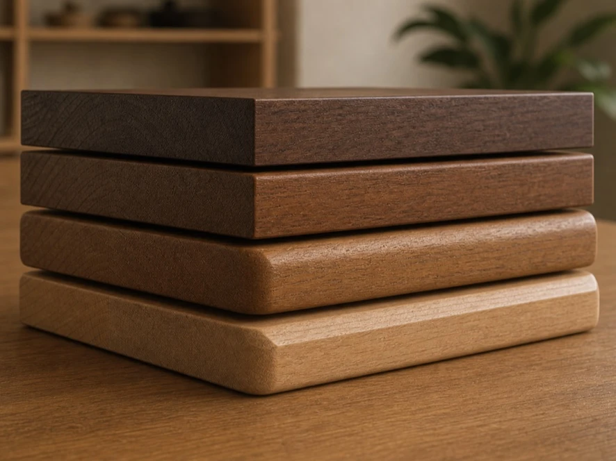 Custom edge and corner profiles for solid-wood tabletops